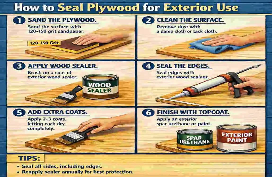 how to seal plywood for exterior use