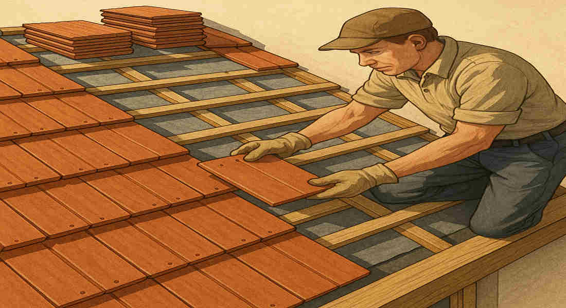 how to tile a roof with rosemary tiles