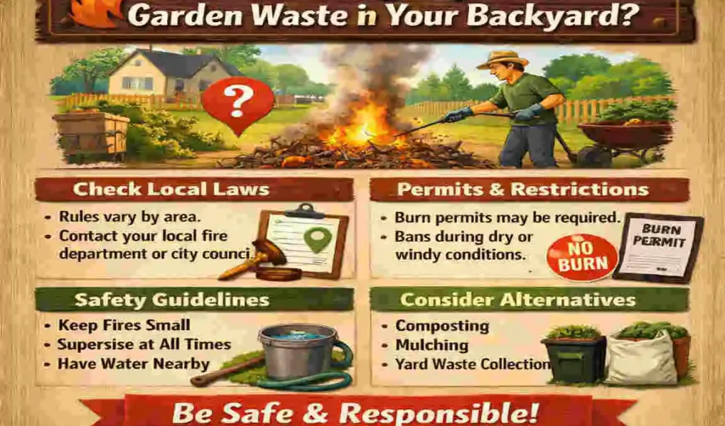 can you burn garden waste in your house garden