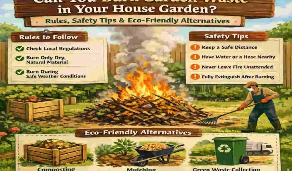 can you burn garden waste in your house garden