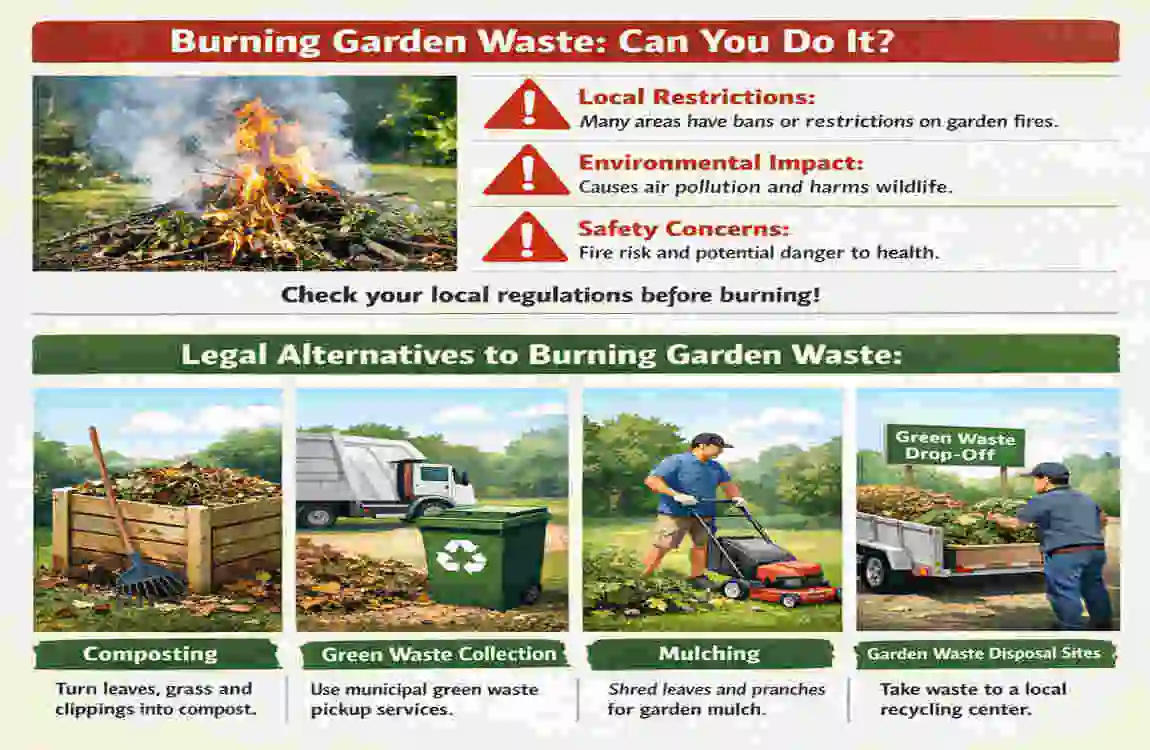 can you burn garden waste in your house garden