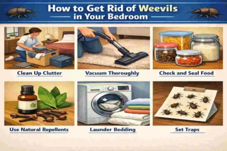 how to get rid of weevils in my house bedroom