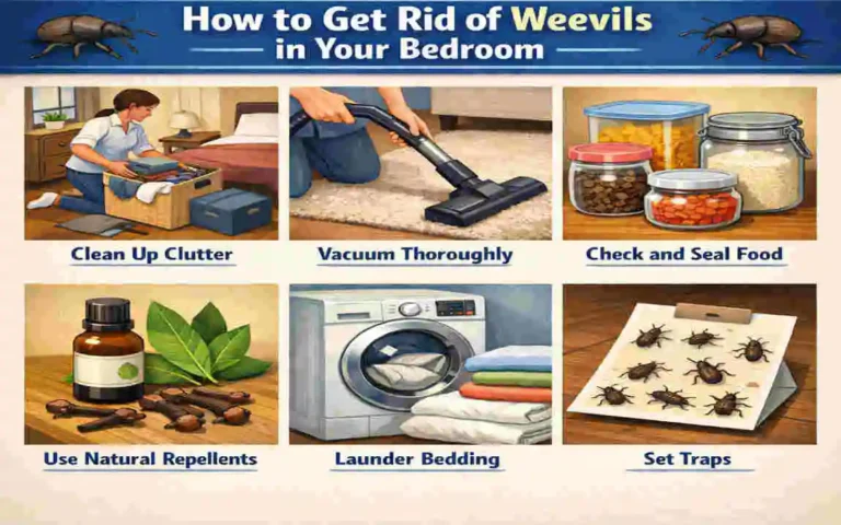 how to get rid of weevils in my house bedroom