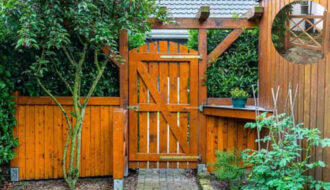 how to build a wooden garden home gate