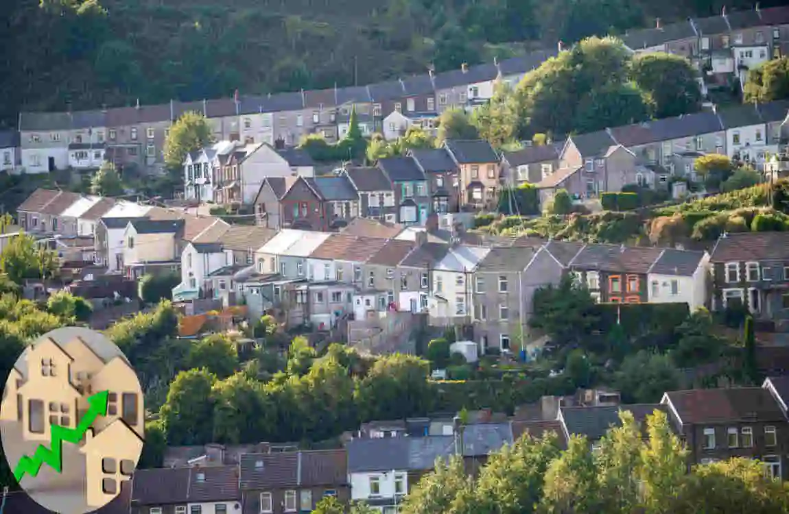 are house prices falling in wales