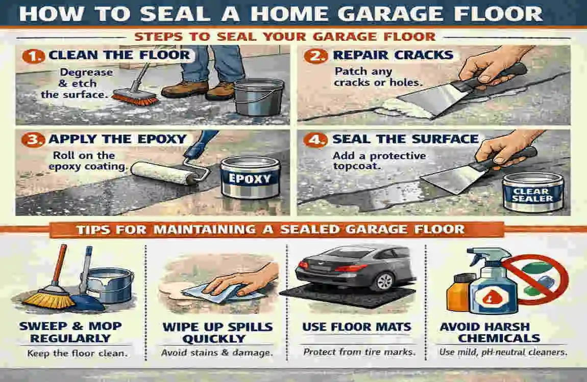 how to seal a home garage floor