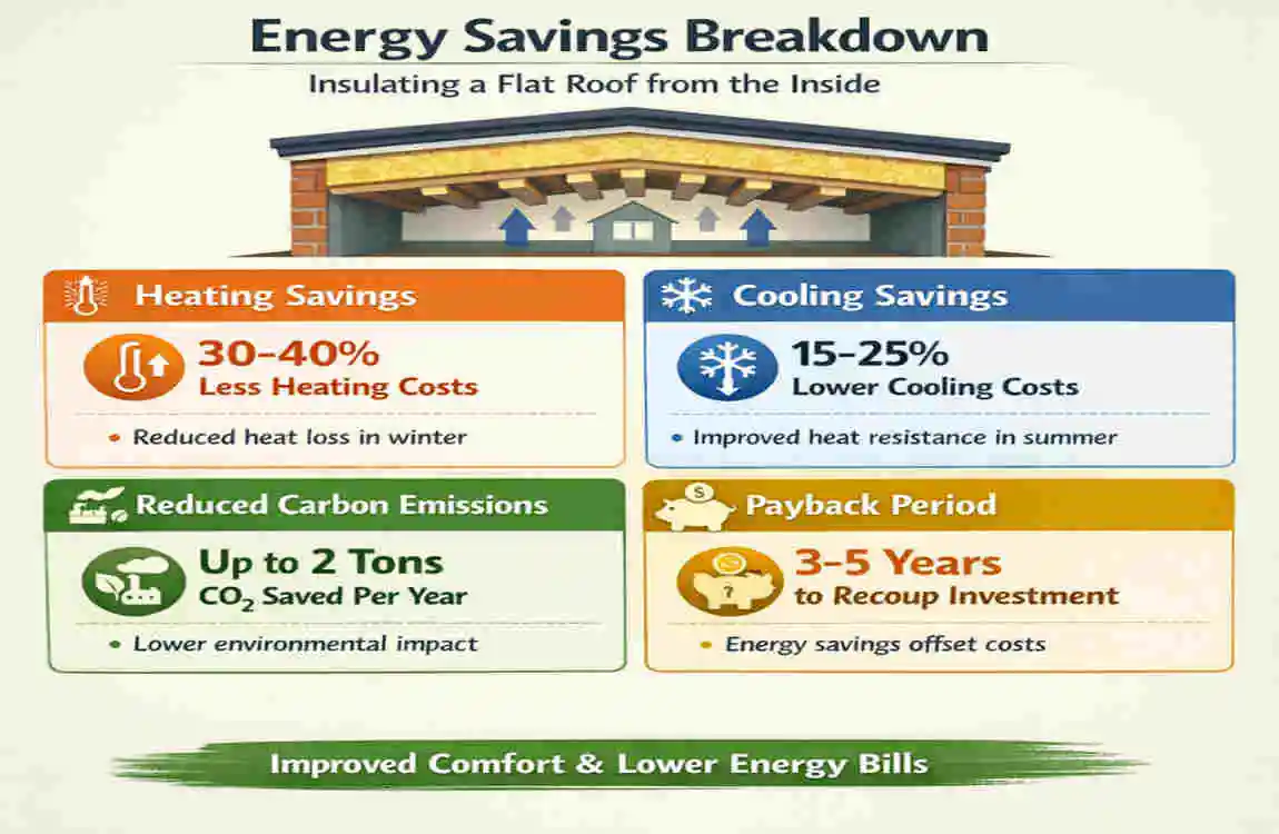 how to insulate flat roof from inside