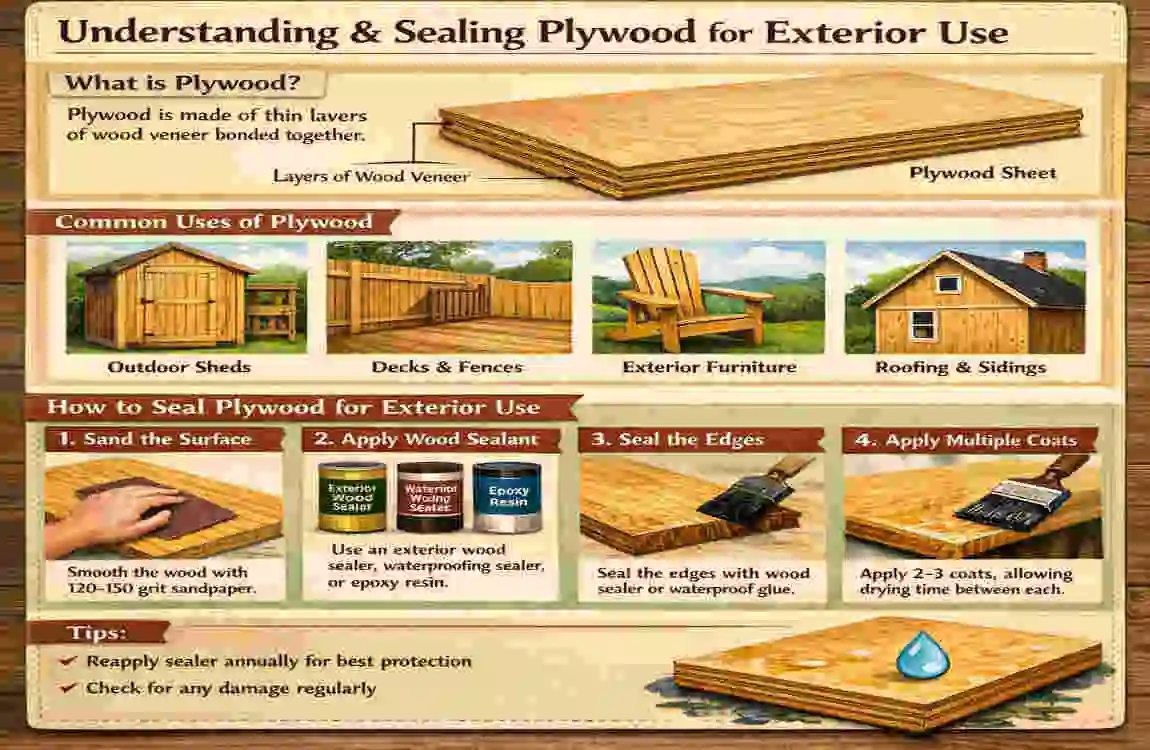 how to seal plywood for exterior use