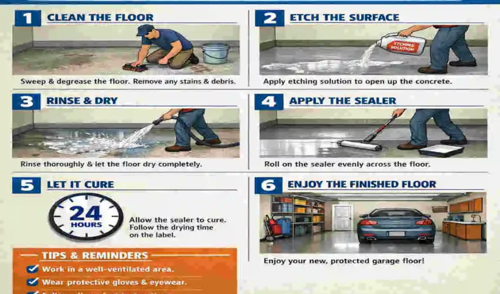 how to seal a home garage floor