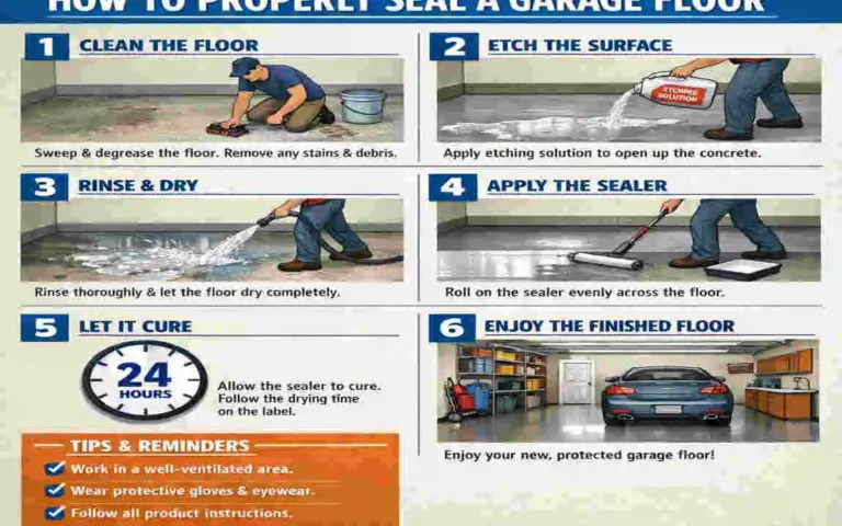 how to seal a home garage floor