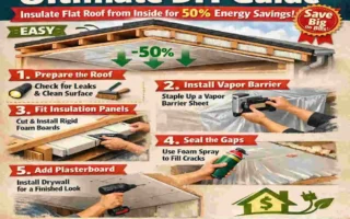 how to insulate flat roof from inside