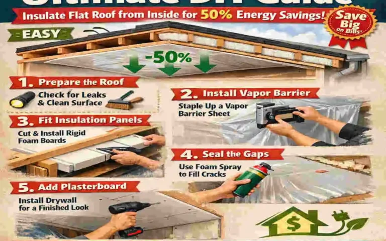 how to insulate flat roof from inside