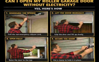 how to manually open a roller house garage door