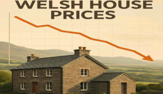 are house prices falling in wales