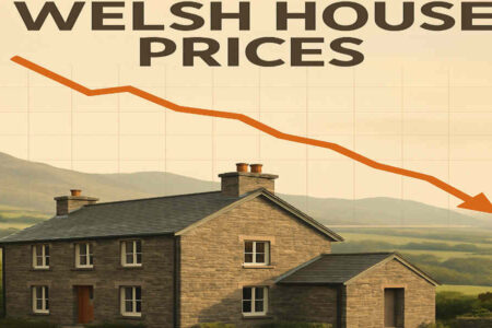 are house prices falling in wales