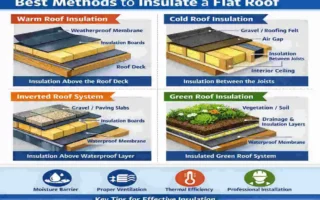 how to insulate flat roof from inside