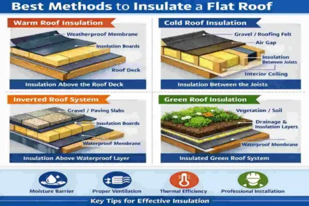 how to insulate flat roof from inside