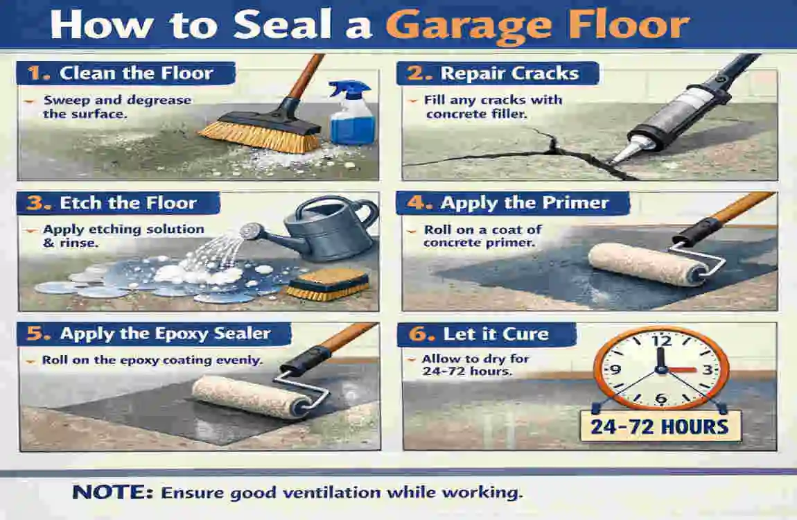 how to seal a home garage floor