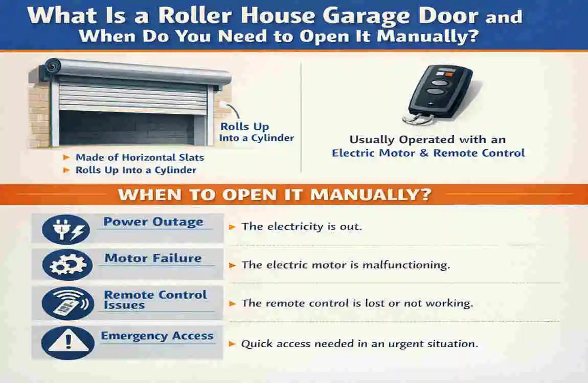 How to Manually Open Your Roller House Garage Door (Step-by-Step)