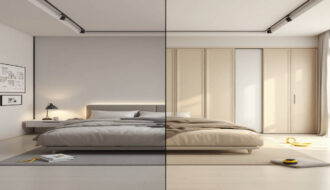 how to split a home bedroom into 2