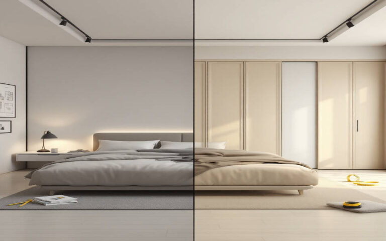 how to split a home bedroom into 2