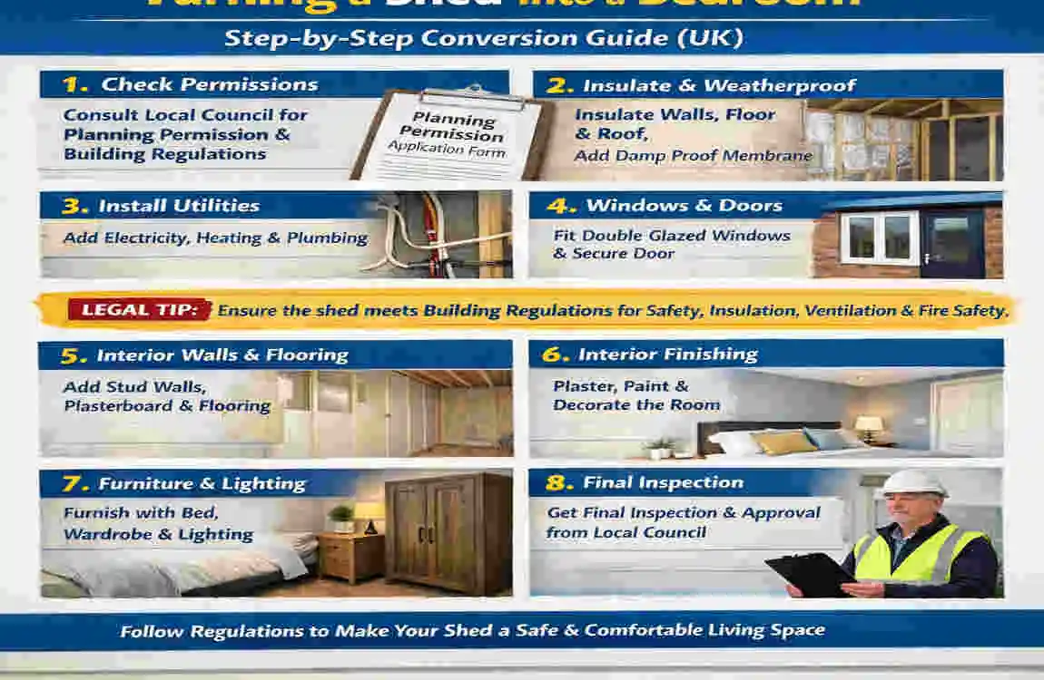 Can I Turn My Shed into a House Bedroom in the UK? Essential Legal Guide