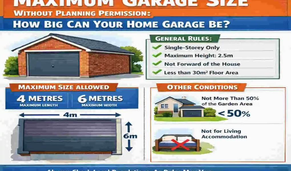 Max Garage Size: No UK Planning