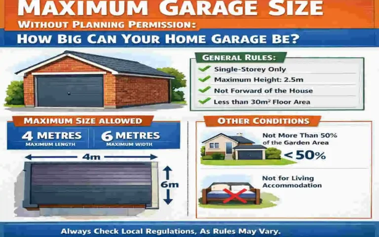 Max Garage Size: No UK Planning