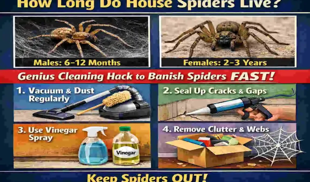 How Long Do House Spiders Live? Genius Cleaning Hack to Banish Them from Your Home Fast