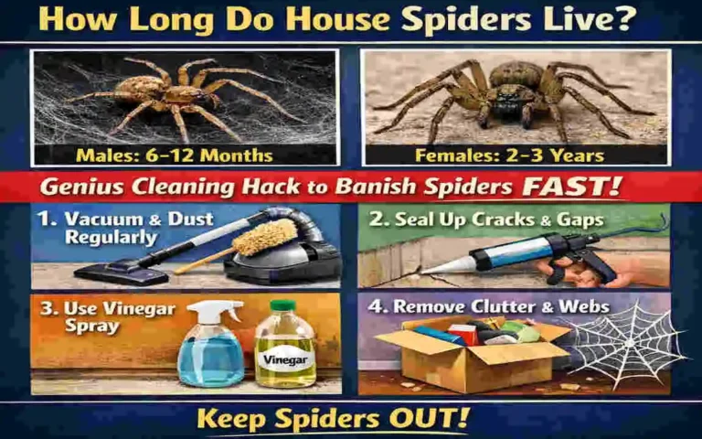 How Long Do House Spiders Live? Genius Cleaning Hack to Banish Them from Your Home Fast