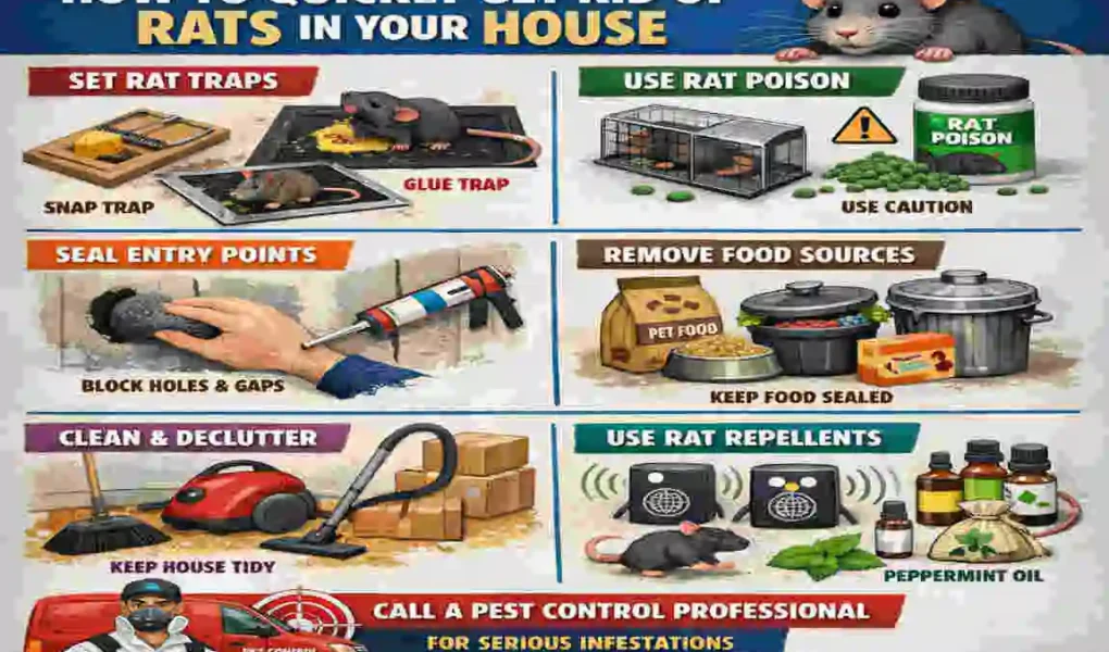 How to get rid of rats in the house quickly?