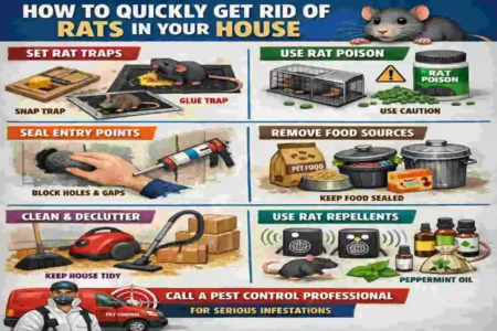 How to get rid of rats in the house quickly?