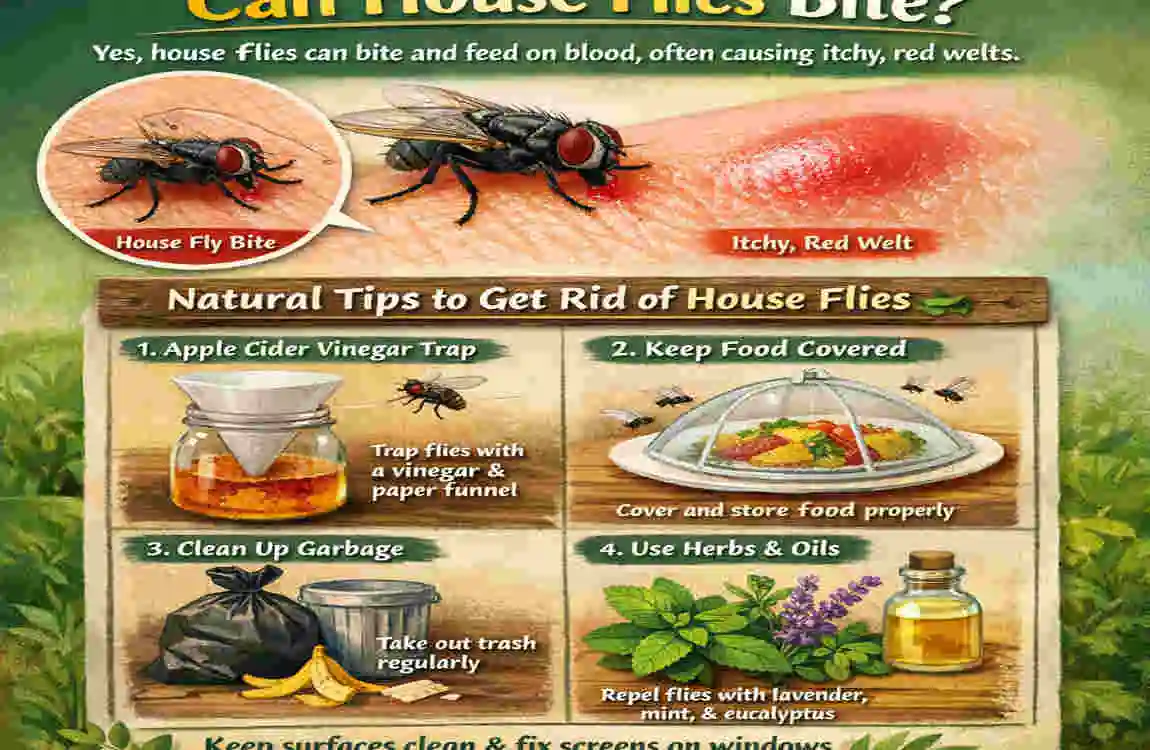 can house flies bite natural cleaning tips
