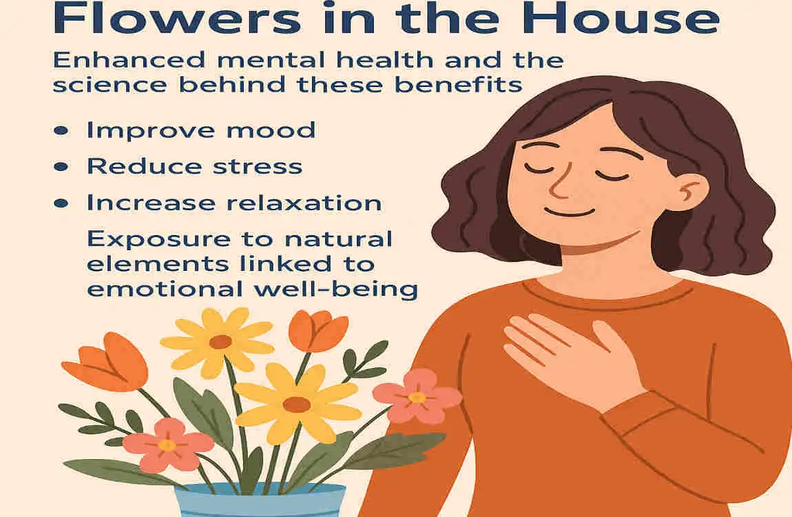 what are the benefits of having flowers in the house