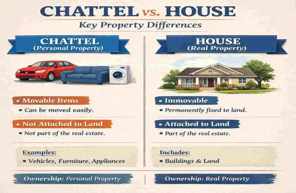 What is the difference between a chattel and a house?