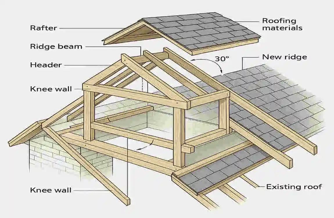 how to build a dormer roof