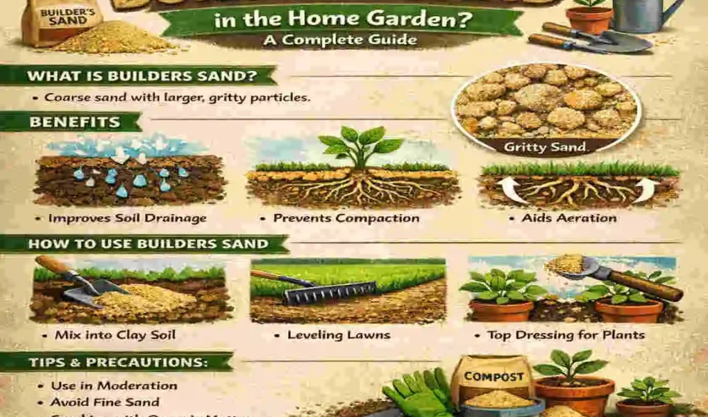can you use builders sand in the home garden