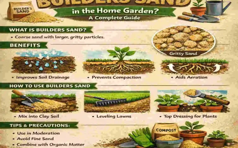 can you use builders sand in the home garden