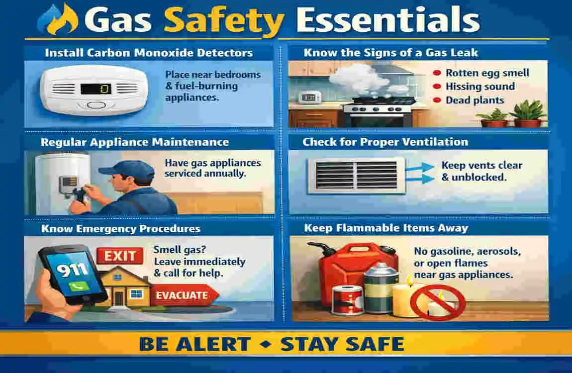 what uses gas in a house