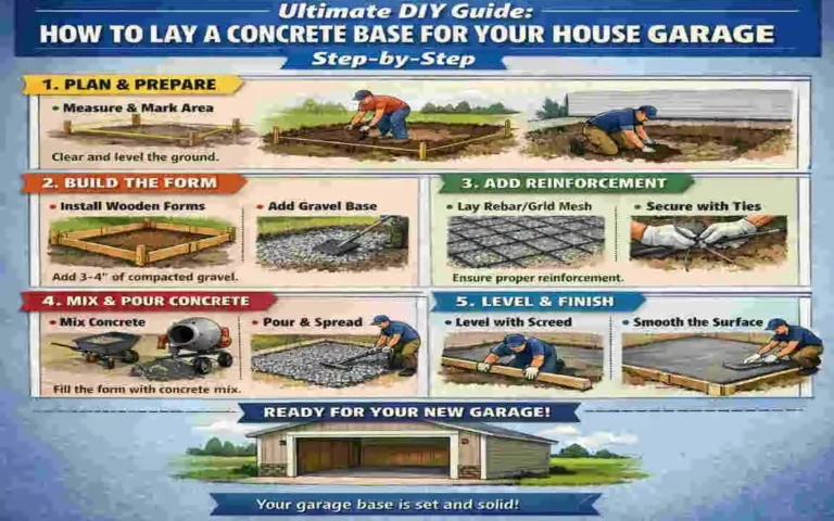 Ultimate DIY Guide: How to Lay a Concrete Base for Your House Garage Step-by-Step