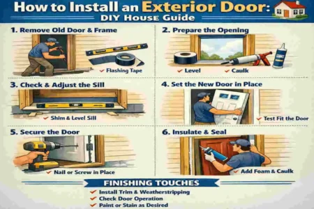 how to install an exterior door