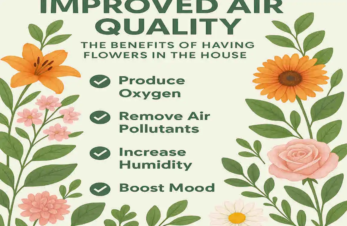 what are the benefits of having flowers in the house