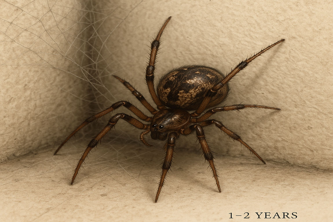 how long do house spiders live