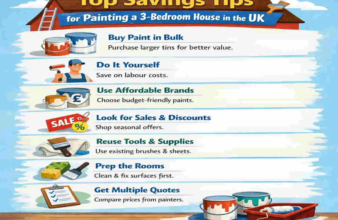 How Much to Paint a 3-Bedroom House Inside UK: Costs, Quotes & Savings Tips