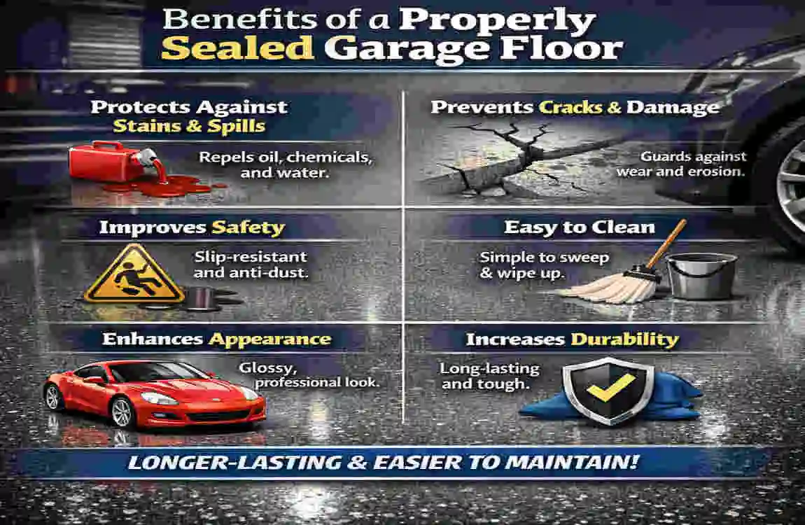 how to seal a concrete house garage floor