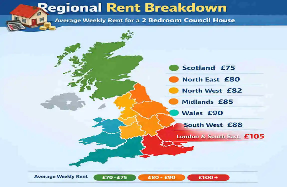 UK 2-Bed Council House Rent: Average Costs & Regional Breakdown