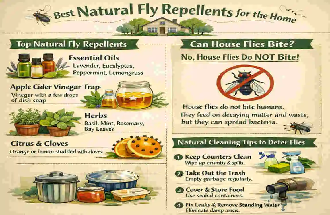 can house flies bite natural cleaning tips