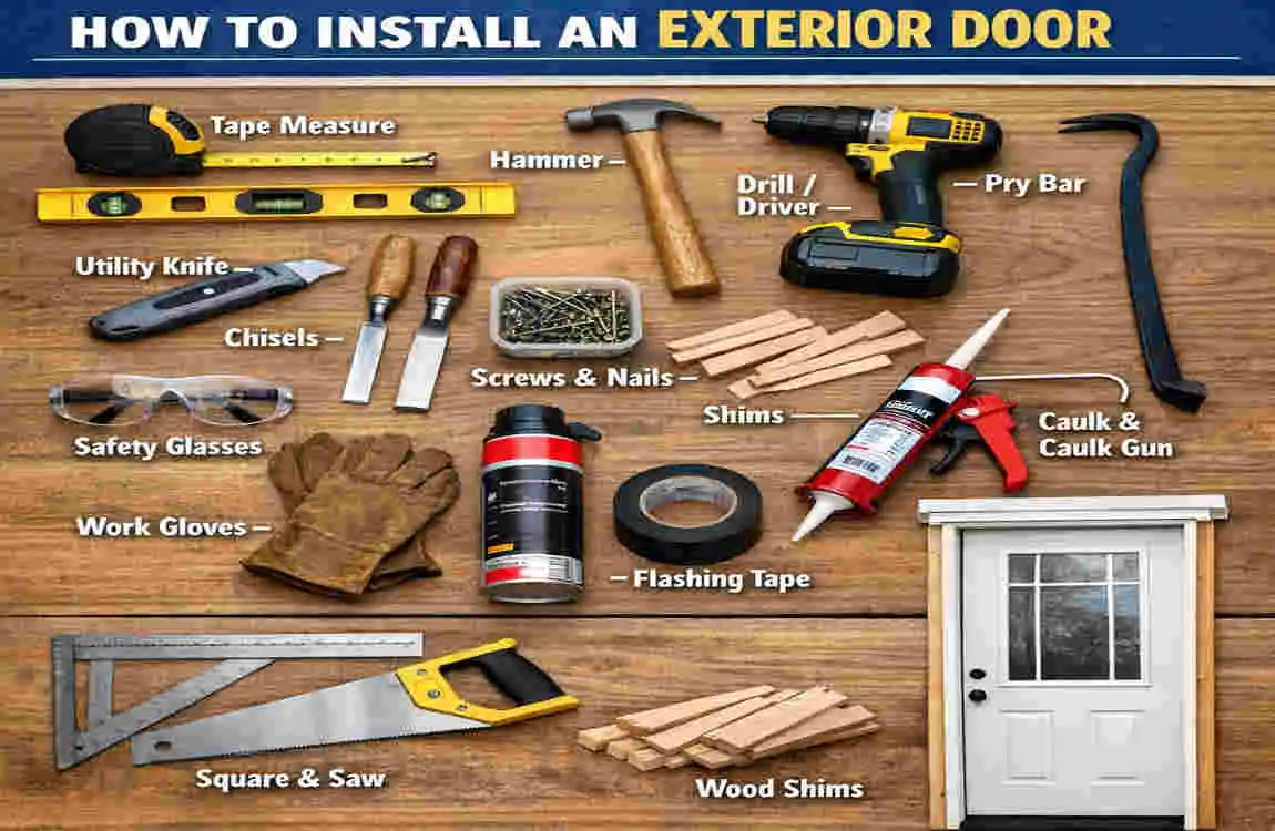 how to install an exterior door