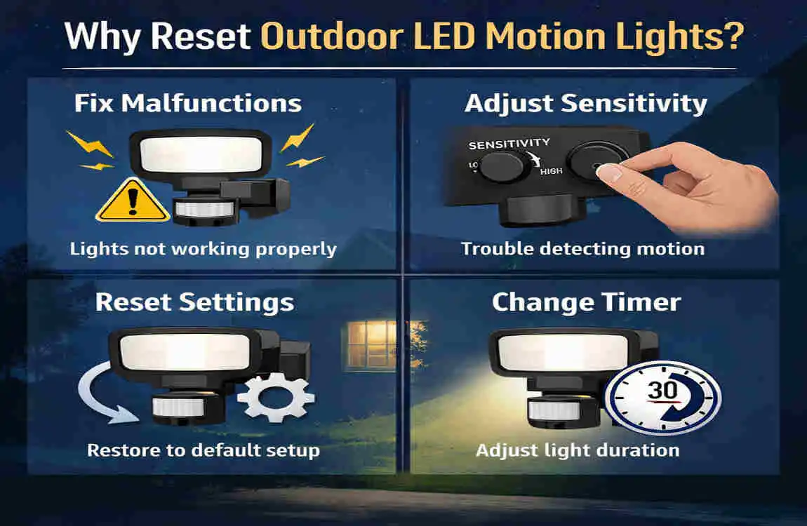 Reset Stuck Outdoor Home LED Sensor Lights: Simple Steps That Work