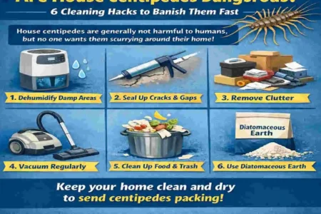 are house centipedes dangerous cleaning hack